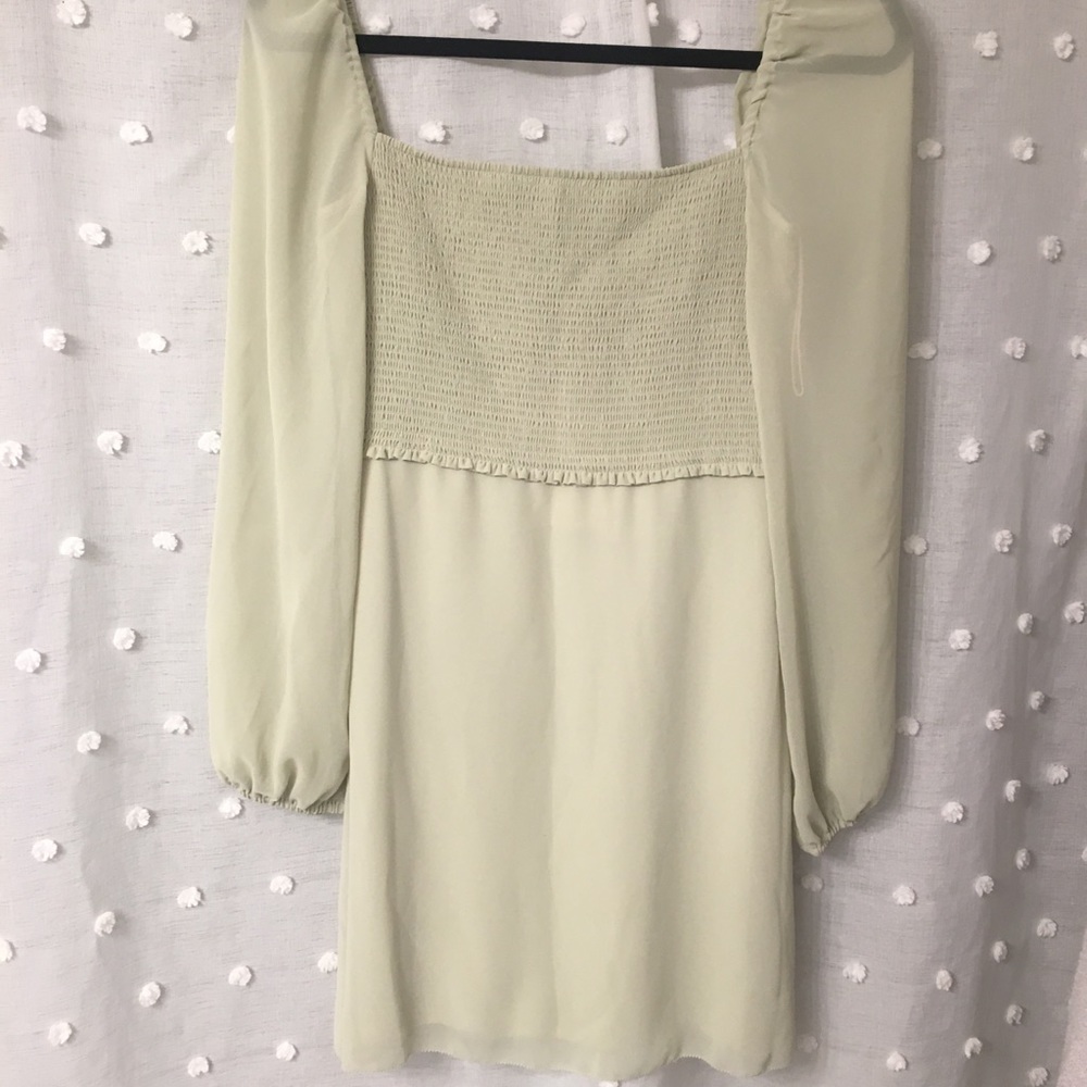 Aritzia sage green dress